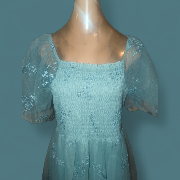 Baltic Born Cassandra tulle maxi dress XL sage - Picture 3 of 6